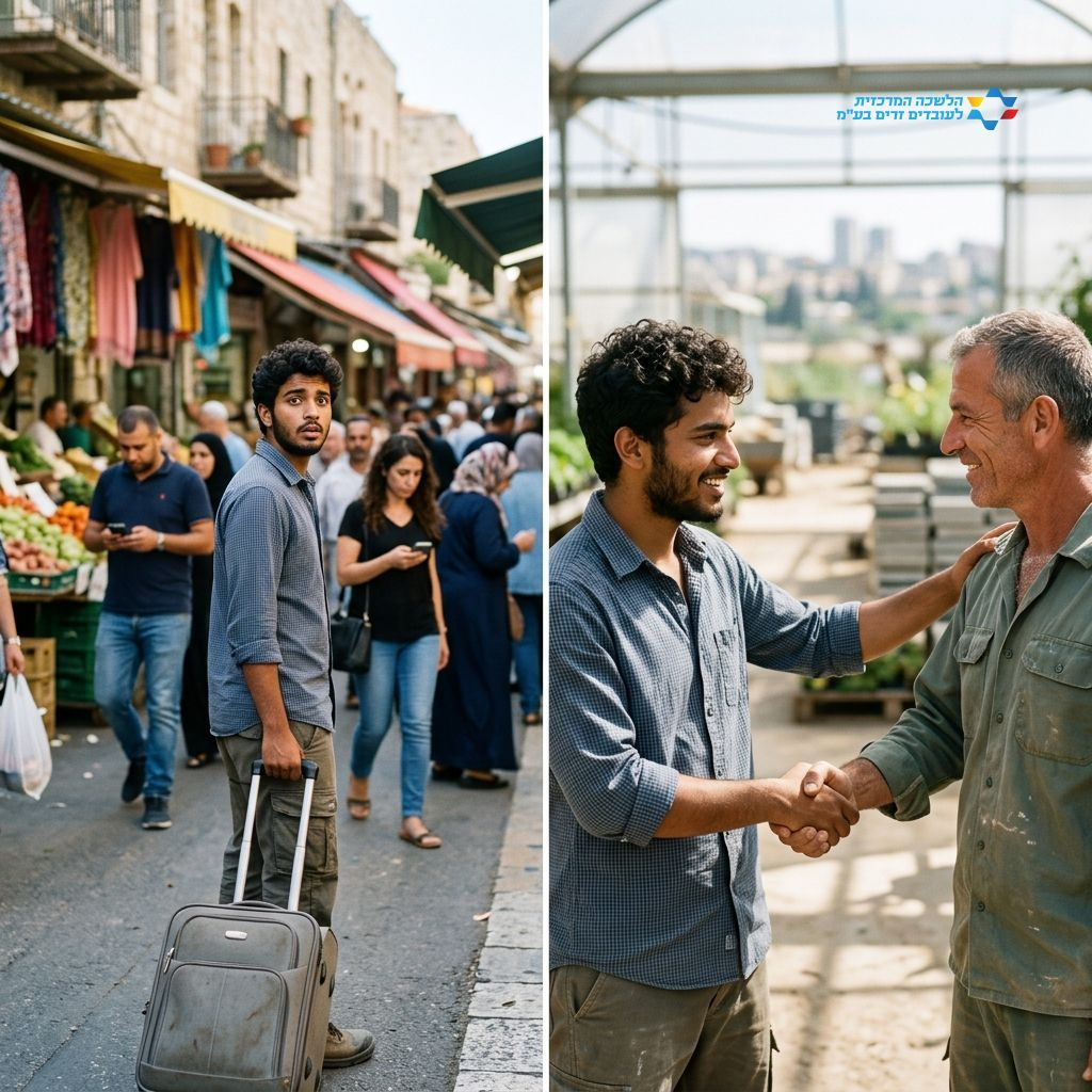 השבוע הראשון של עובד זר בישראל: מהנחיתה ועד יום העבודה הראשון